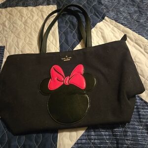 Kate Spade Black Tote Bag with Pink Bow